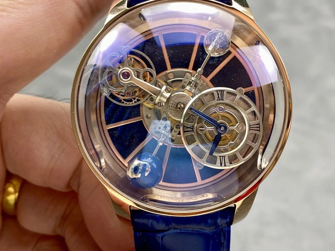 Creative Starry Sky Rotating Earth Globe Men's Automatic Mechanical Watch