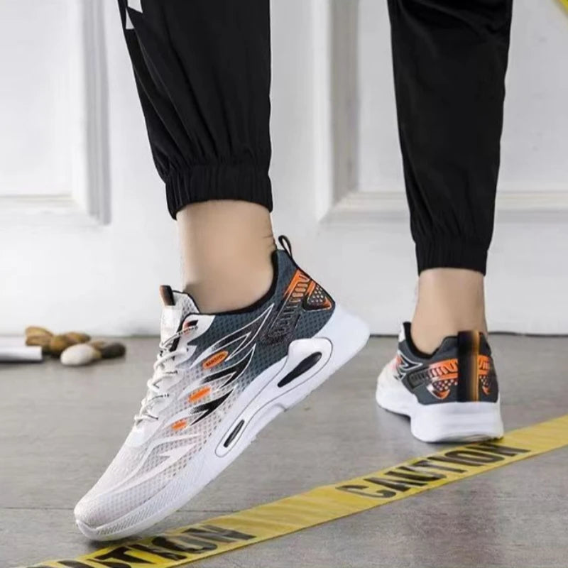 Men's Sneakers – Breathable Mesh Running Shoe – Lace-Up | KIMLUD