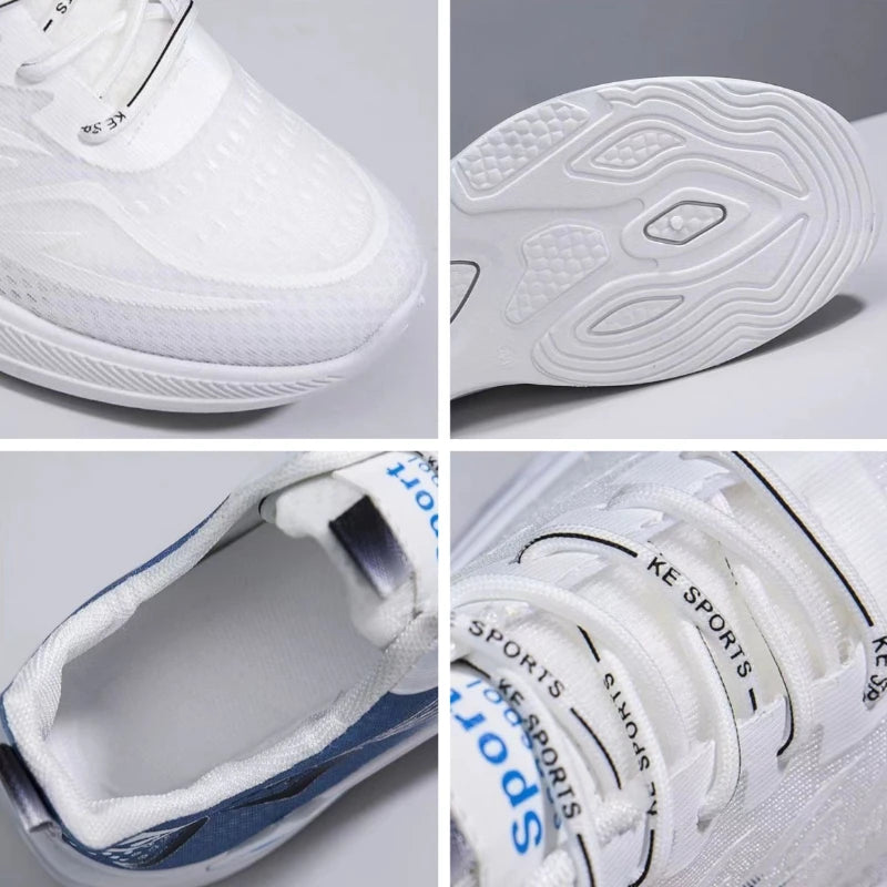 Men's Sneakers – Breathable Mesh Running Shoe – Lace-Up | KIMLUD