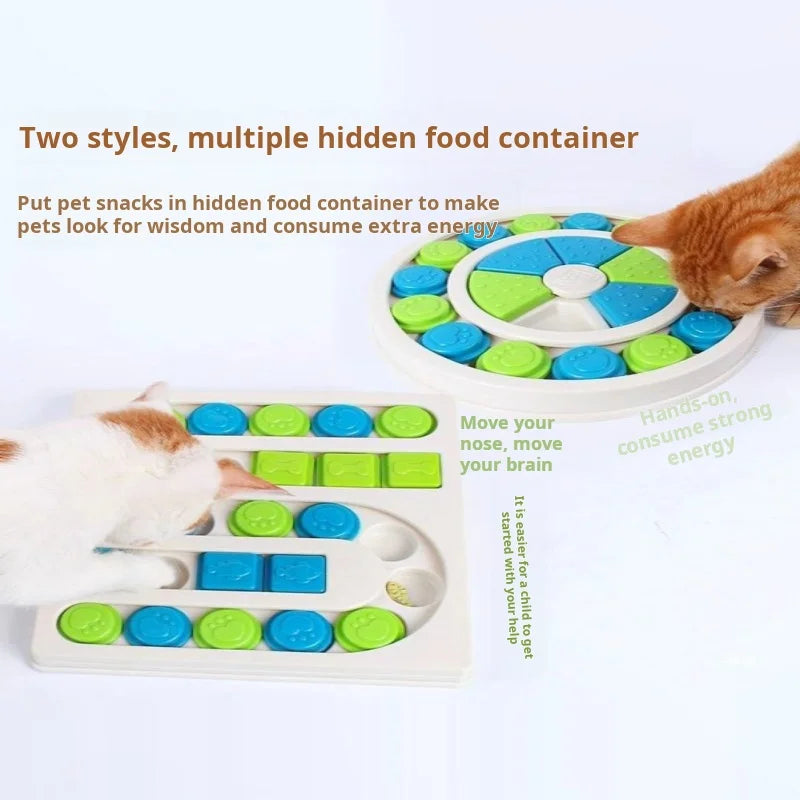Dog Puzzle Toys Slow Feeder Interactive Increase Puppy IQ Food Dispenser Slowly Eating NonSlip Bowl Pet Cat Dogs Training Game