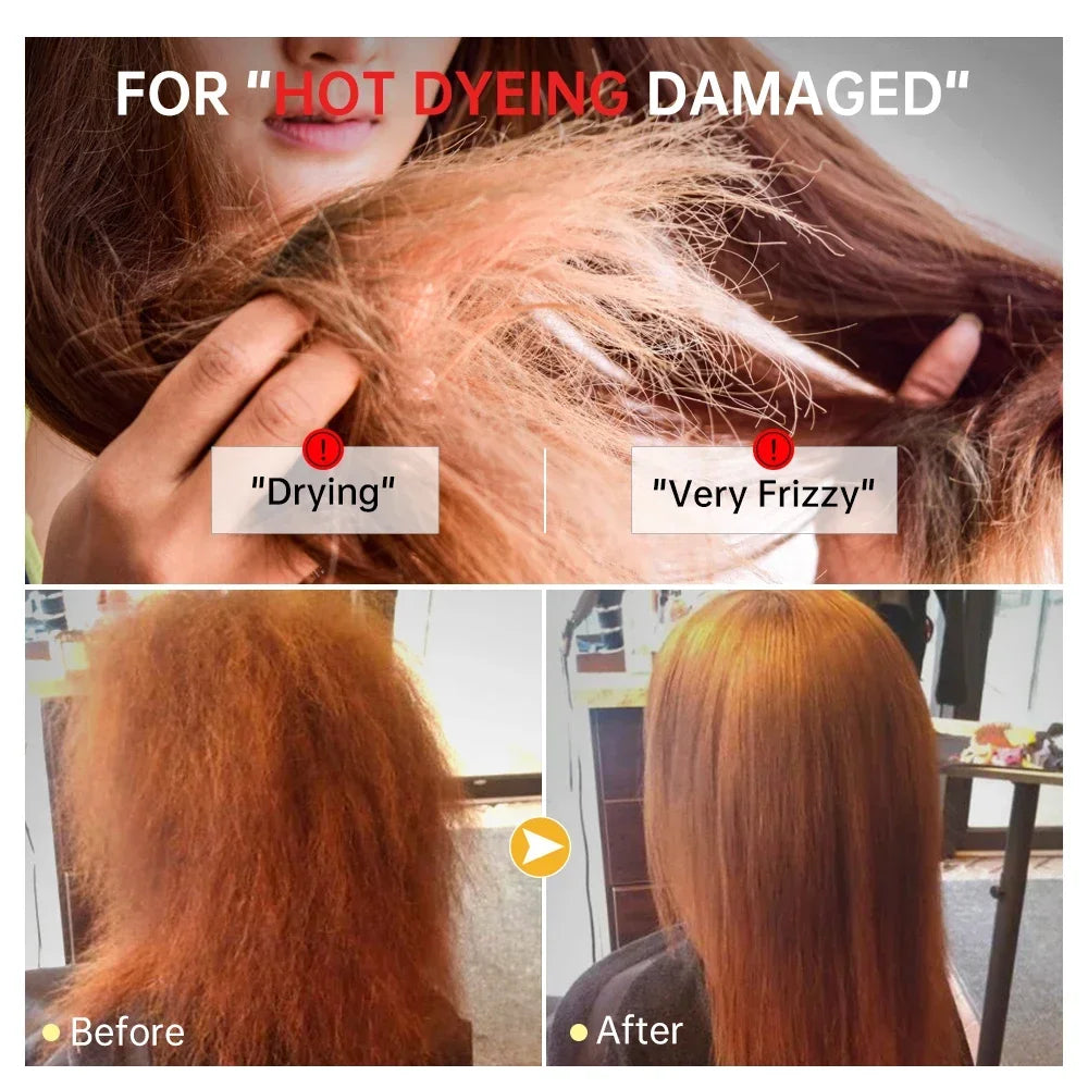 Rosemary Magic Hair Mask Keratin Straightening Repair Damaged Frizy Treatment Soft Smoothing Professional Hair Care Cream