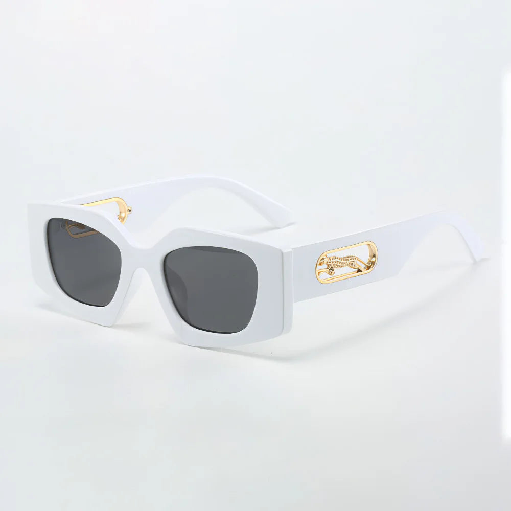 Polycarbonate Retro Oval Sunglasses — Black | KIMLUD