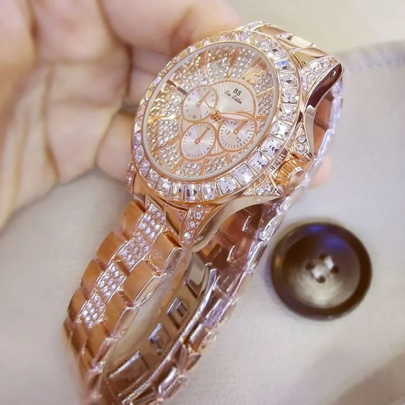 New Women Watch Quartz Diamond Luxury Watch Fashion Top Brand Wristwatch Fashion Watch Ladies Crystal Wristwatches