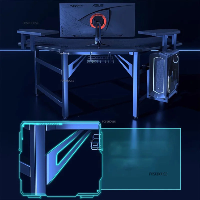 Nordic Simple Desk E-sports Gaming — Black | KIMLUD