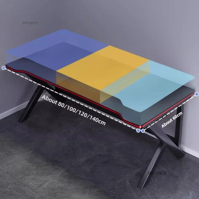 Modern Wooden Computer Desk L-Shaped — Black | KIMLUD