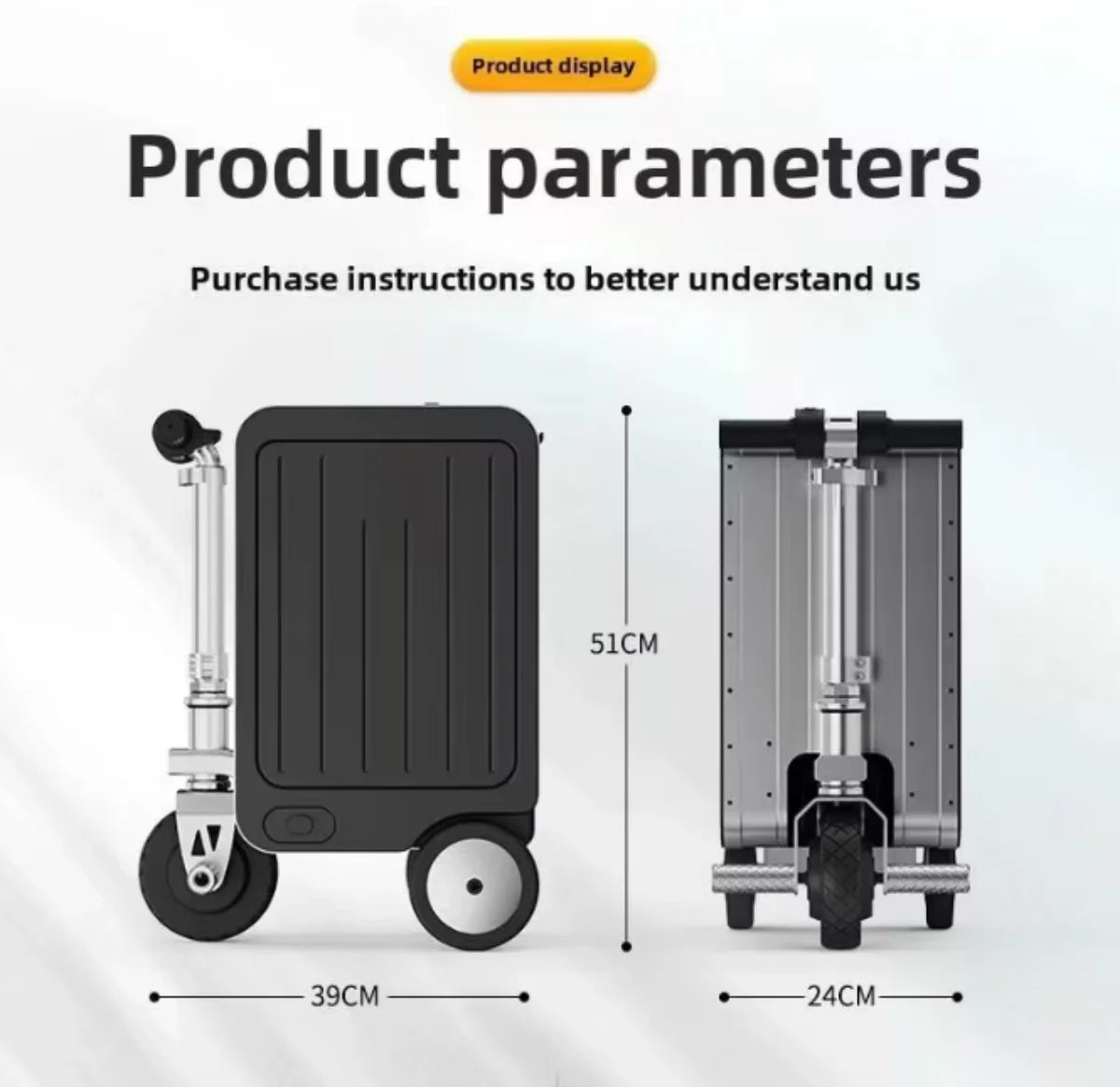 Aluminum Carry-On Luggage Anti-Theft — White | KIMLUD