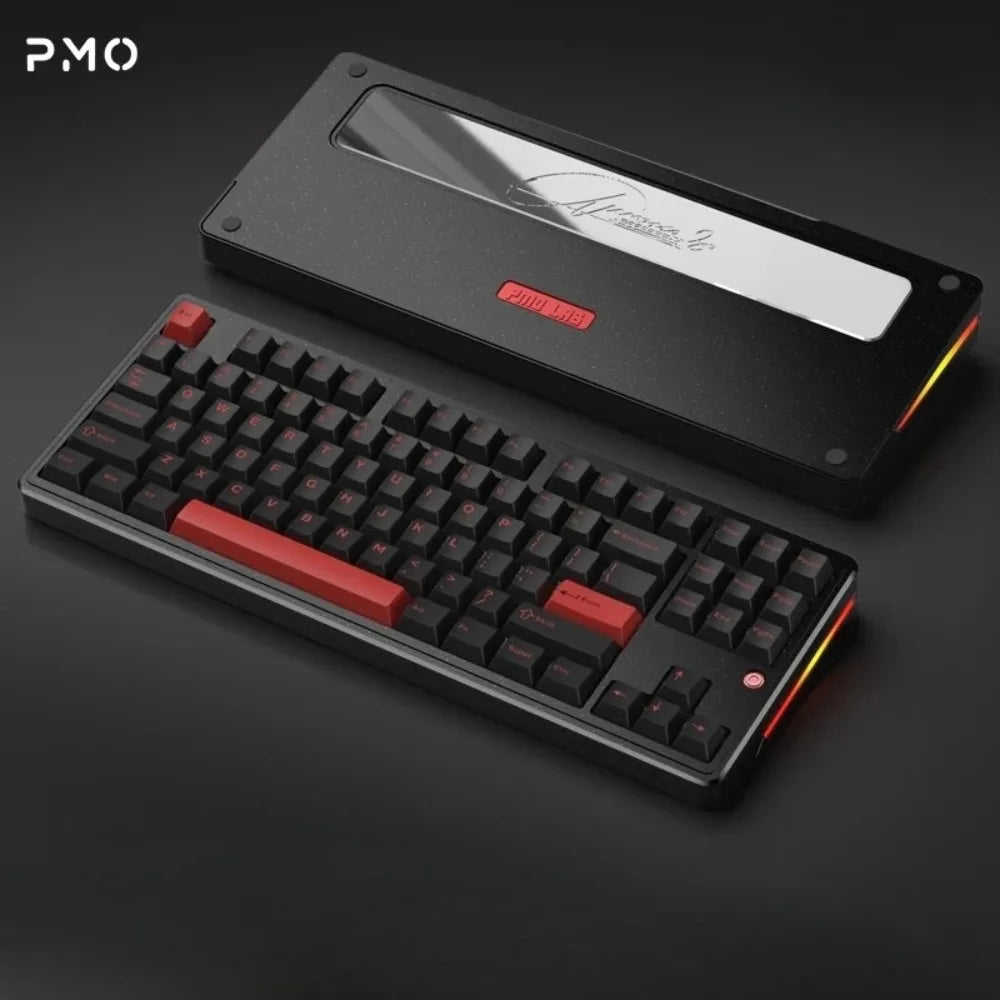 PMO Aurora80 Mechanical Keyboard Wireless Tri-mode Gasket/TOP Hot-Swap RGB Custom Aluminum Office Gaming Keyboard PC Laptop Gift