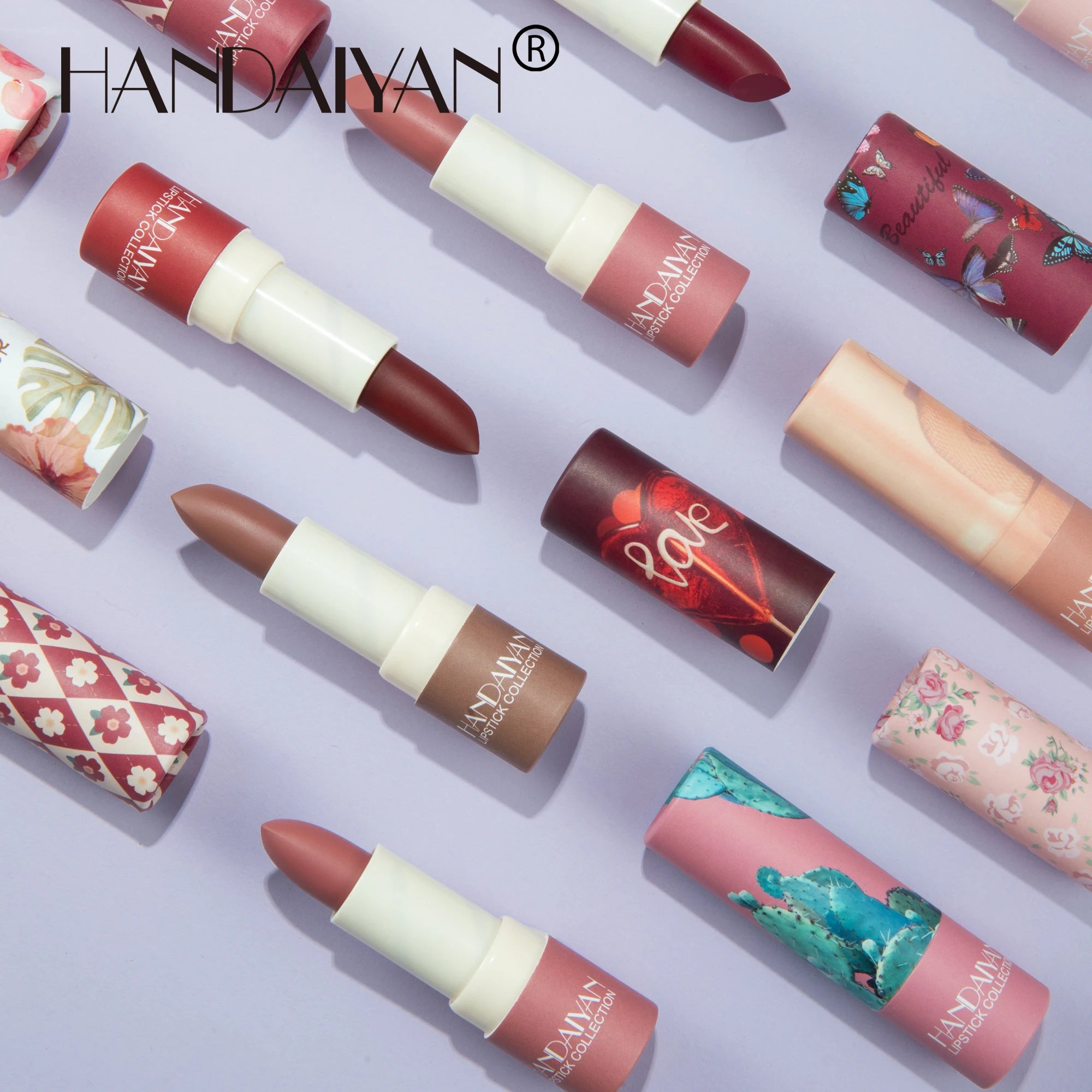 Matte Velvet Lipstick Handaiyan Nude Shade Longwear Creamy Finish — Nude | KIMLUD