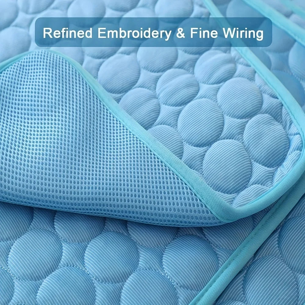 Dog Mat Cooling Summer Pad Mat For Dogs Cat Blanket Sofa Breathable Pet Dog Bed Summer Washable For Small Medium Large Dogs Car