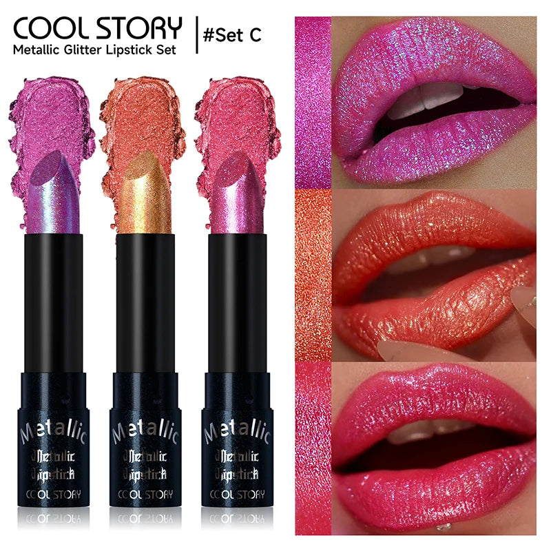Lipstick – Waterproof Long Lasting – Metallic Purple | KIMLUD