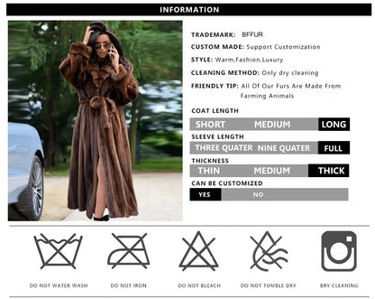 Mink Fur Coat – Full Pelt – Long Coat | KIMLUD
