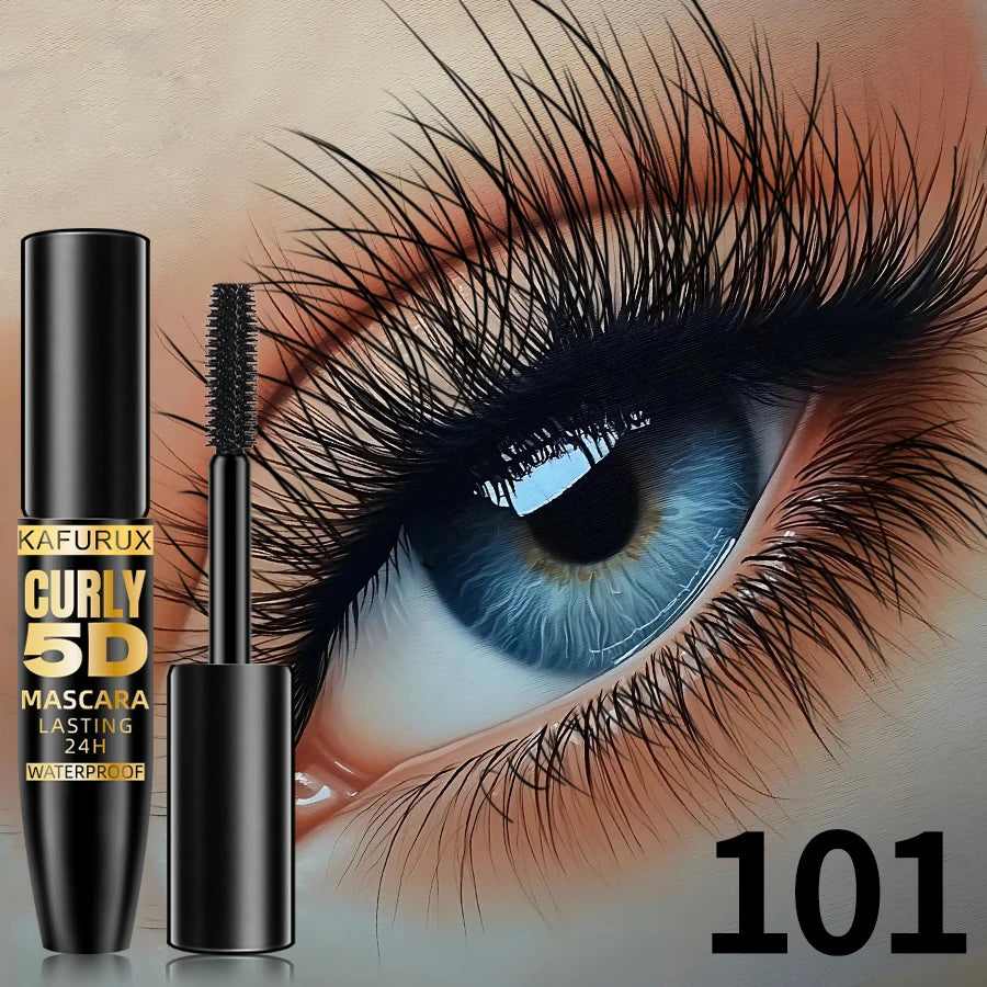 Silk 5D Mascara Waterproof Lengthened Curled Lashes Long Wearing Formula — Black | KIMLUD