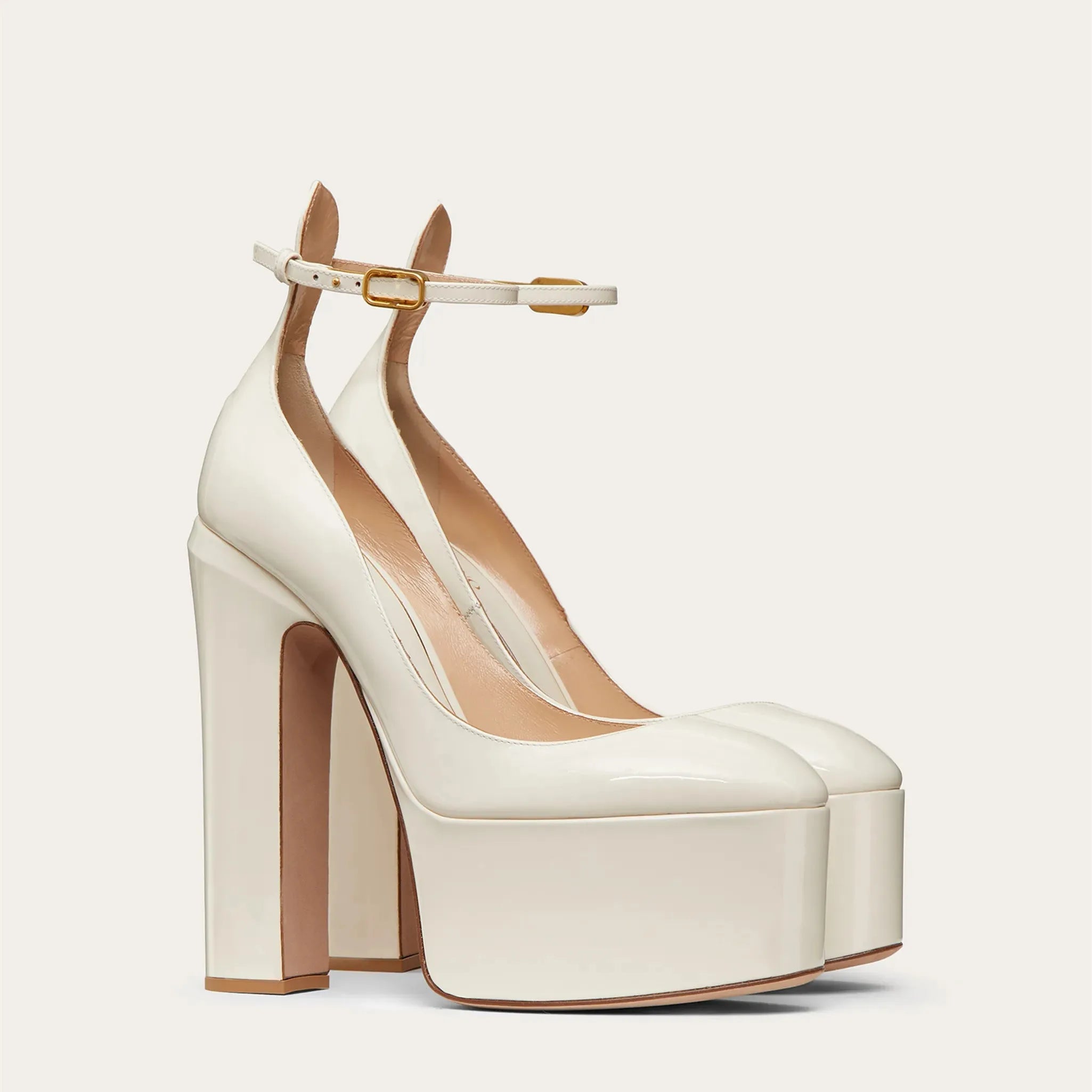 New Brand Women&#39;s Shoes Super High Heel Party Fashion Thick Sole Leather Shoes Bridal Shoes Wedding Party Shoes Women Summer