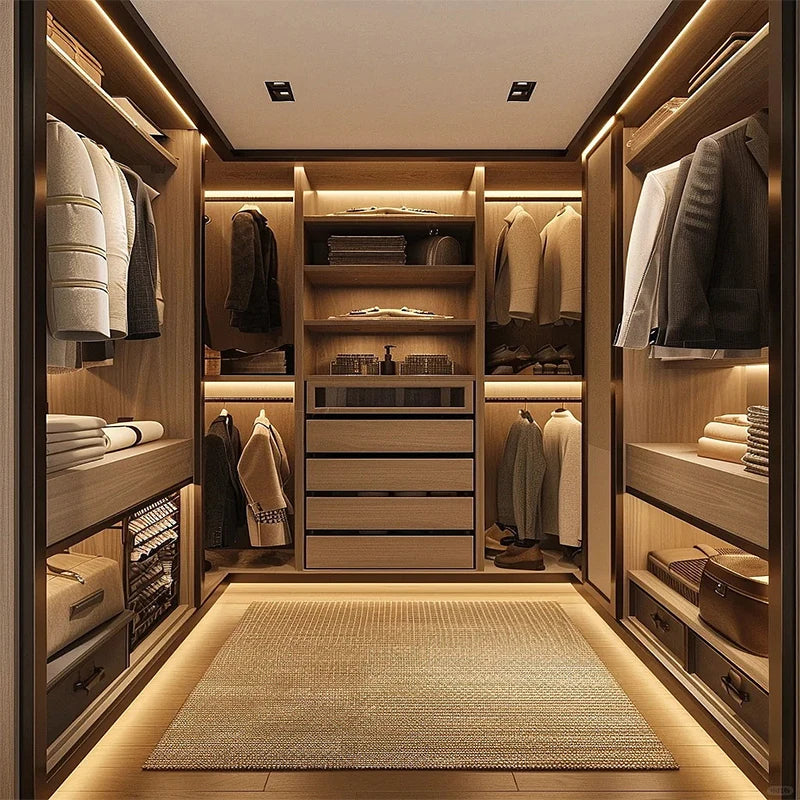 Wooden Wardrobe Walk-In Cabinet — Honeywood | KIMLUD
