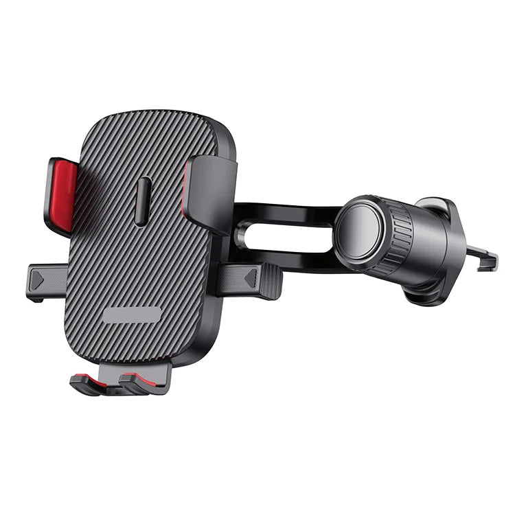 Car Phone Holder New Universal Phone Holder with Hook Clip, Automatic Locking Without Blocking Air Outlet, Car Ventilation