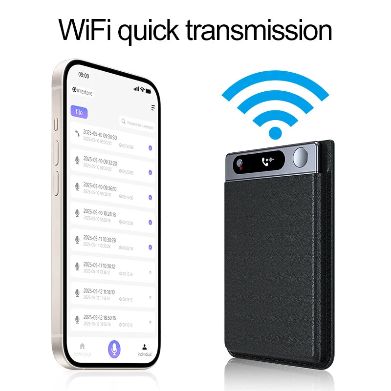 KIMLUD, Smart AI Recording Device with WiFi Quick Charge Large Memory Noise Reduction Function Portable Voice Activated Dictaphone, KIMLUD Womens Clothes