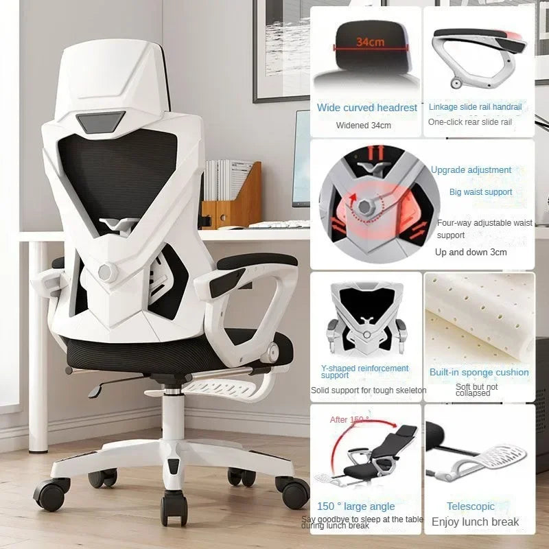 Office Chair, Ergonomic Chair, Adjustable Rotating Computer Chair, Commercial Conference Room, Reclining E-sports Chairs