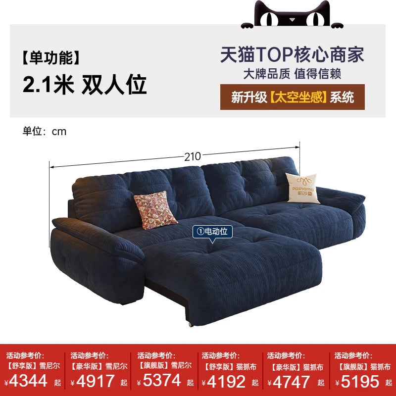 Minimalist Modern Sofa Foldable — Charcoal | KIMLUD
