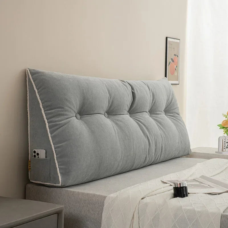 Headboard Pillow Triangle Cushion Backrest Sofa Waist Cushion Wedge Sleeping Pillow for Decorative Pillows for Bed Removable