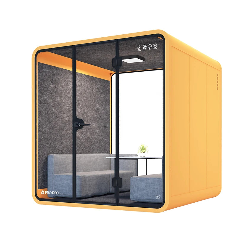 Meeting Pod – Soundproof Booth – Aluminum Frame | KIMLUD