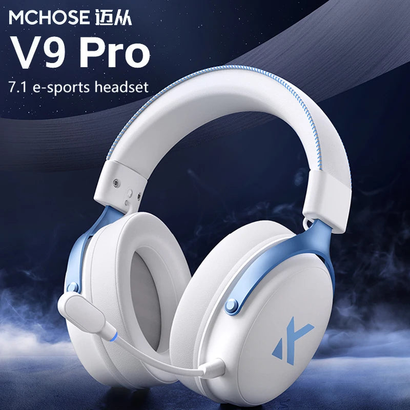 KIMLUD, Mchose V9 Pro E-Sports Gaming Headphone Bluetooth Tri-Mode Wireless 7.1 Noise Reduction Moving Coil Low Latency Mic Headphone, KIMLUD Womens Clothes