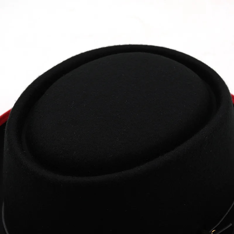 Pork Pie Hat Deluxe Hats Polyester — Black | KIMLUD