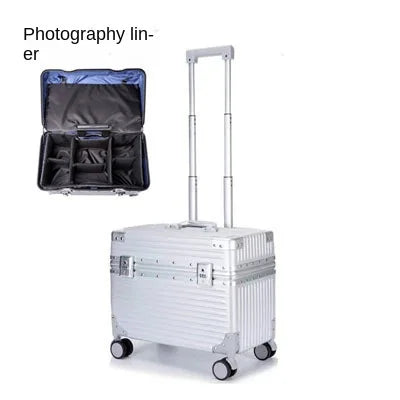18 Inch Aluminium Frame Camera Equipment Case With Wheels Trolley Case 20 Inch Suitcase Trip Cabin 22 Inch On the Flap Suitcase
