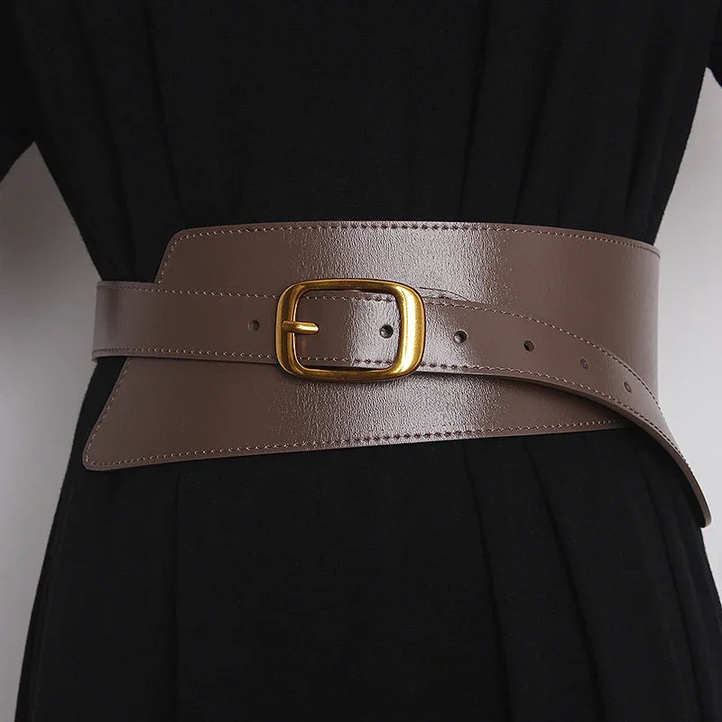 Belt – Wide Leather Belt – Cowskin | KIMLUD