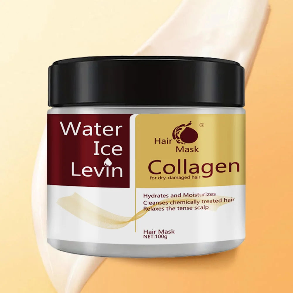 Collagen Keratin Hair Mask Dual Oil Control Repair For Damaged Strands — Deep Burgundy | KIMLUD
