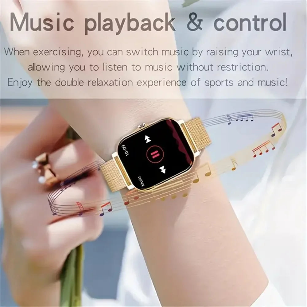 Carbon Fibre Framed Smart Watch Blood Oxygen Monitor — Pink | KIMLUD