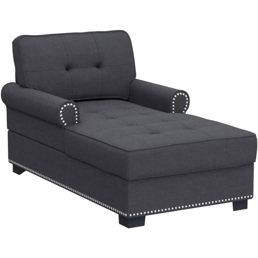 Cozy Chaise Lounge Indoor Living Room Chase Chair Upholstered Chaise Lounges Sleeper for Bedroom Living Room Home Small Place,D