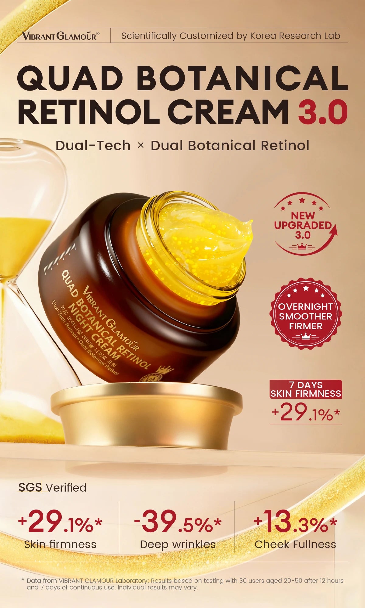 Plant Based Retinol Serum And Cream Set Night Anti-Wrinkle — Clear | KIMLUD