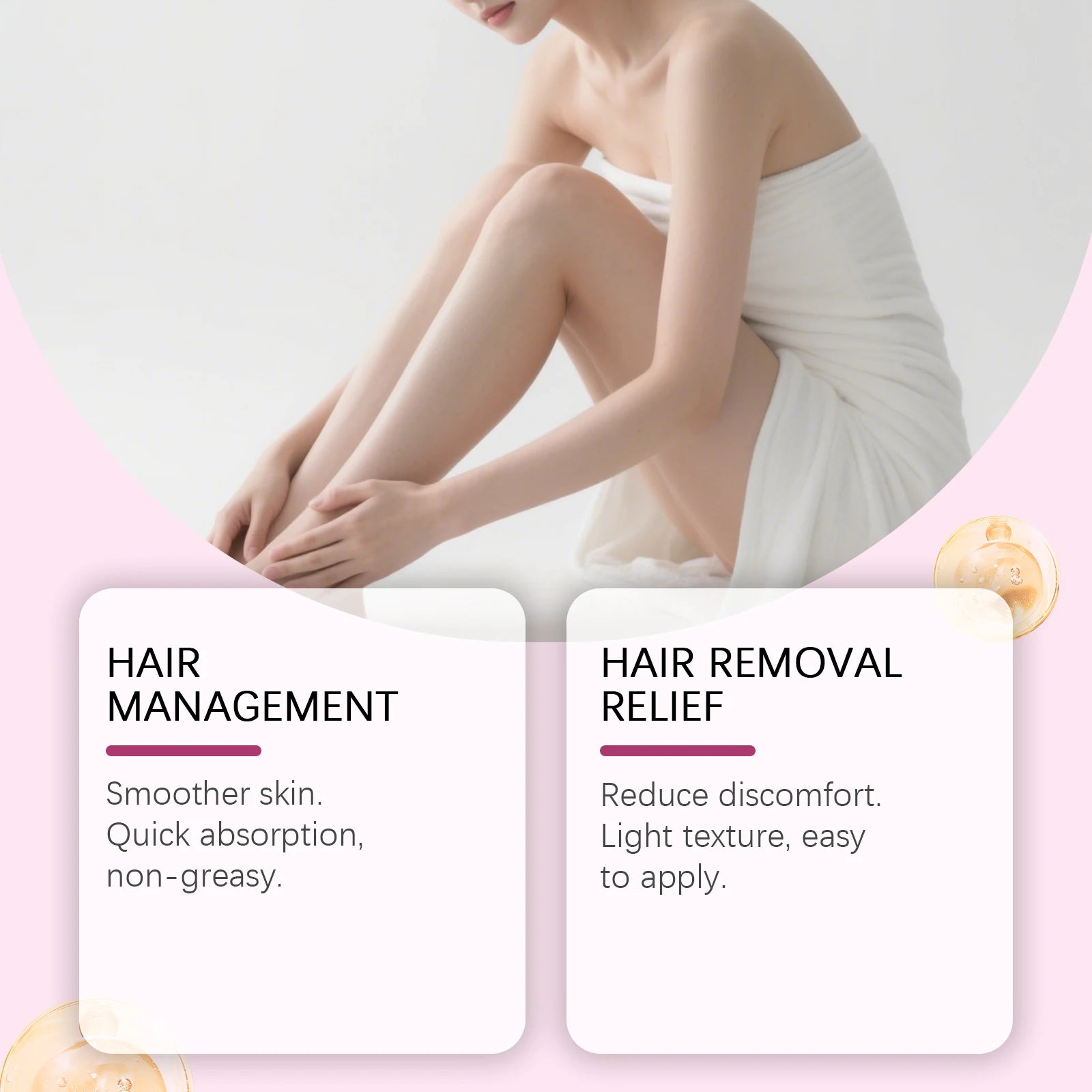 Cyperus Rotundus Oil Body Hair Remover Hydrating — Pink | KIMLUD