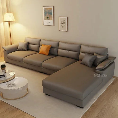 Nordic Waterproof Lounger Sofa Modern Minimalist — Ivory | KIMLUD