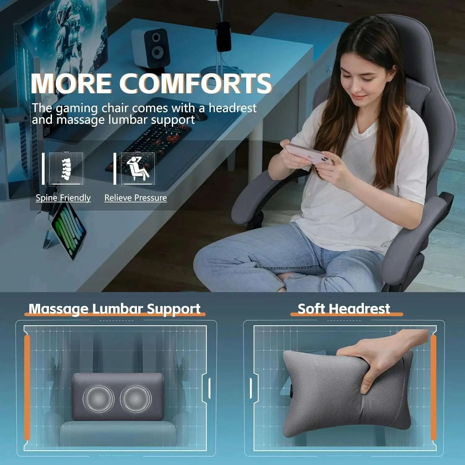 gaming-chair-fabric-with-massage-lumbar-support-ergonomic-racing-video-game-chair-with-adjustable-footrest-and-customizedkimludkimlud-35574565