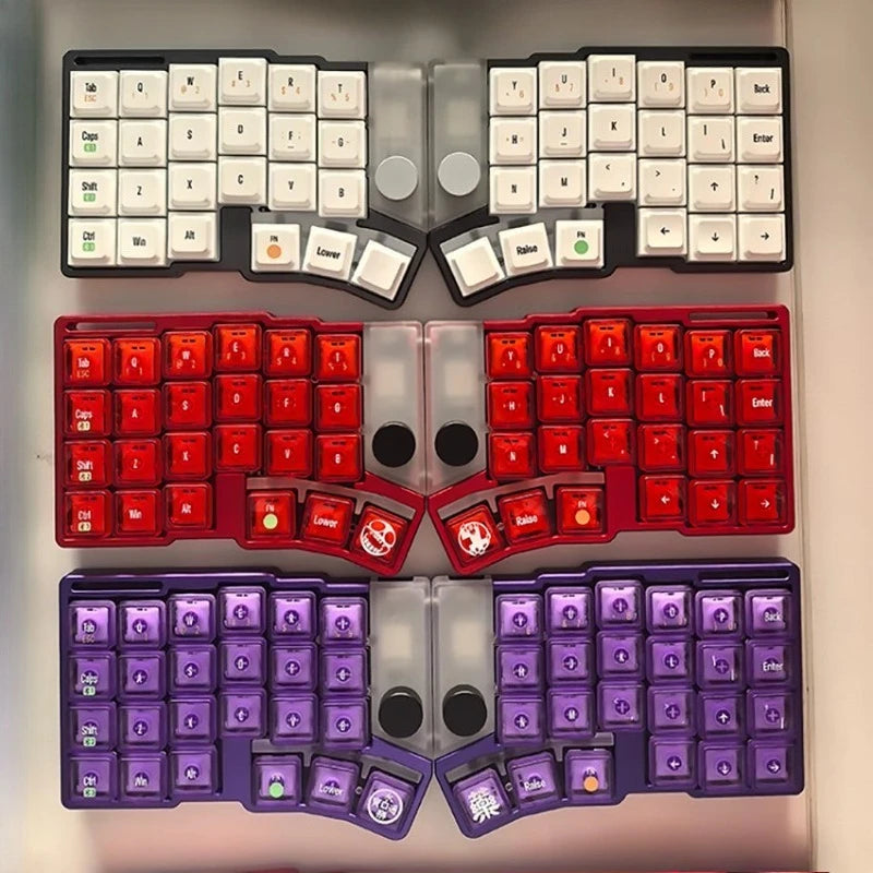 Cornix Wireless Split Mechanical Keyboard Bracket Version Aluminium Case Hot Swap Kit Bluetooth 2Mode Keyboard Ergonomics VIAL
