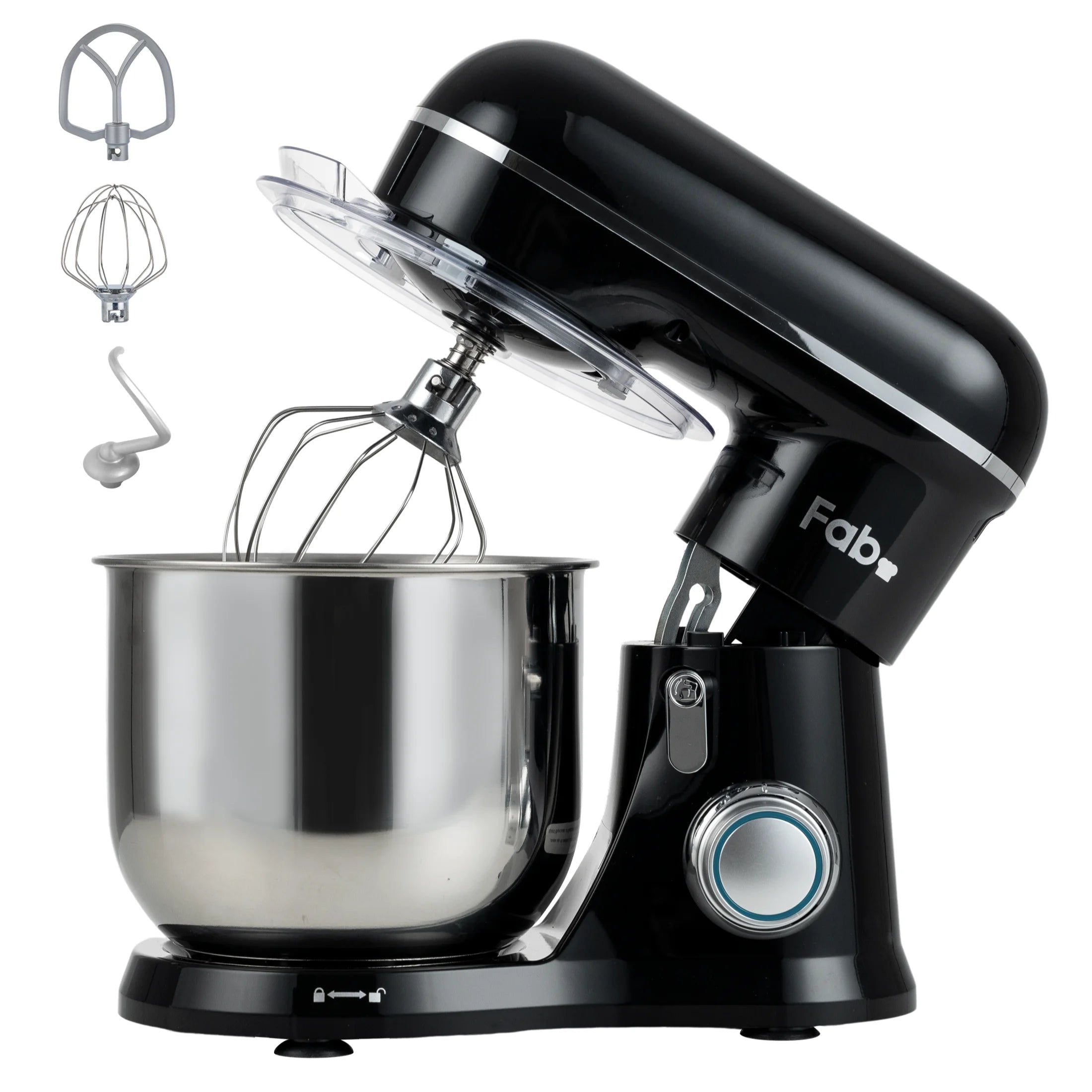Stainless Steel Stand Mixer 6.5QT Tilt-Head — Black | KIMLUD