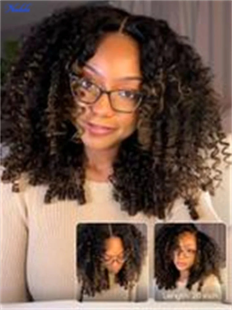 Lace Front Wig – Glueless Burmese Curly – Human Hair – Chestnut Brown | KIMLUD