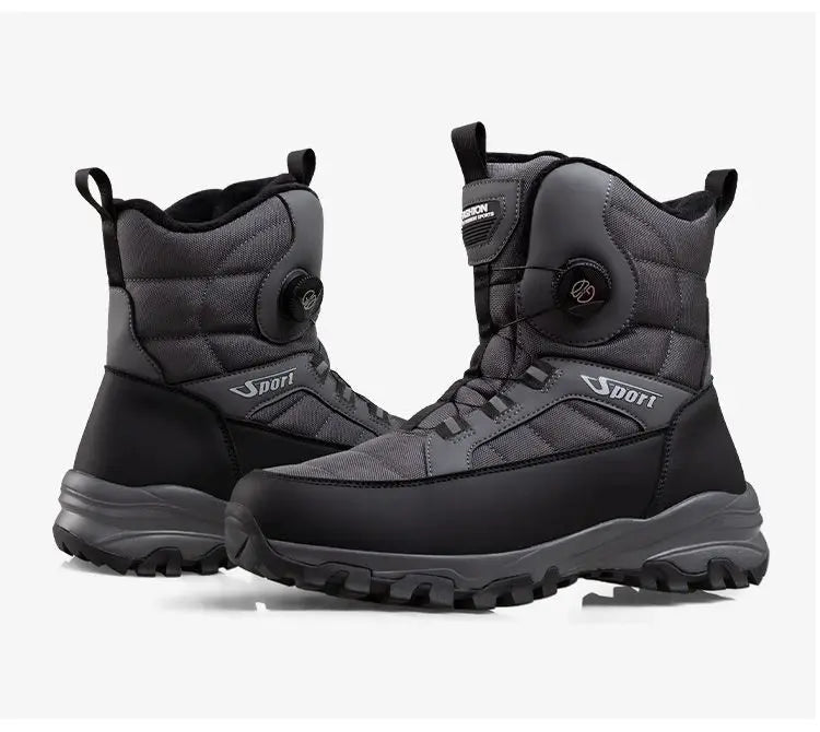 2024 Winter New Thick-soled Non-slip Comfortable Lightweight Velvet Outdoor Cotton Boots Men