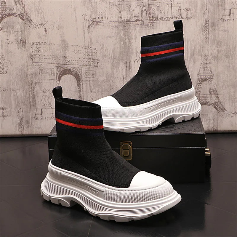 Luxury Design Wedding Dress Business Boots Fashion Men Mesh Casual Shoes Lightweight Vulcanize Round Toe Driving Walking Loafers