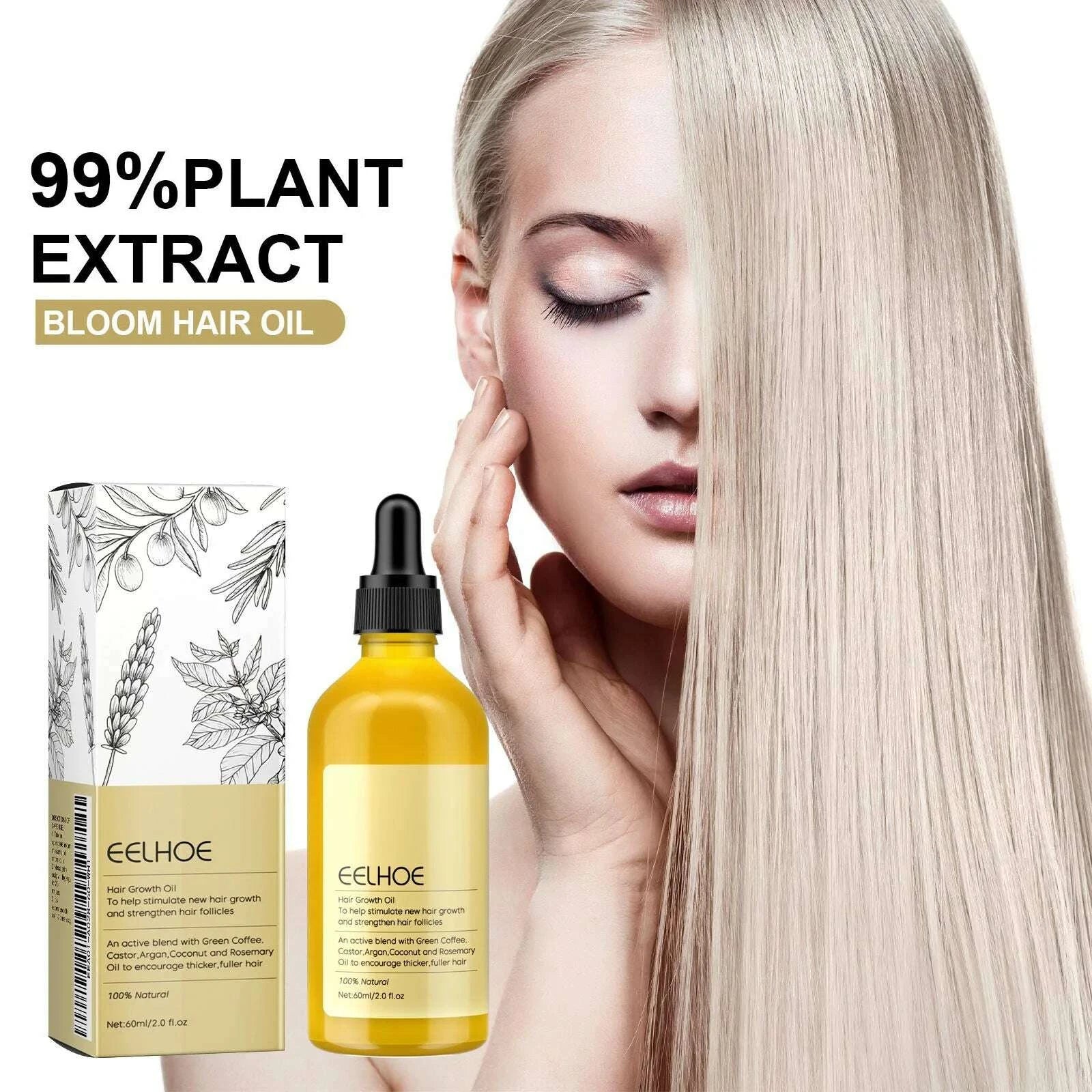 KIMLUD, 1/2/3pcs Natural Hair Growth Oil Rosemary Anti Hair Loss Regrowth Moisturizing Repair Anti Baldness Fast Hair Growth Serum Oil, KIMLUD Womens Clothes