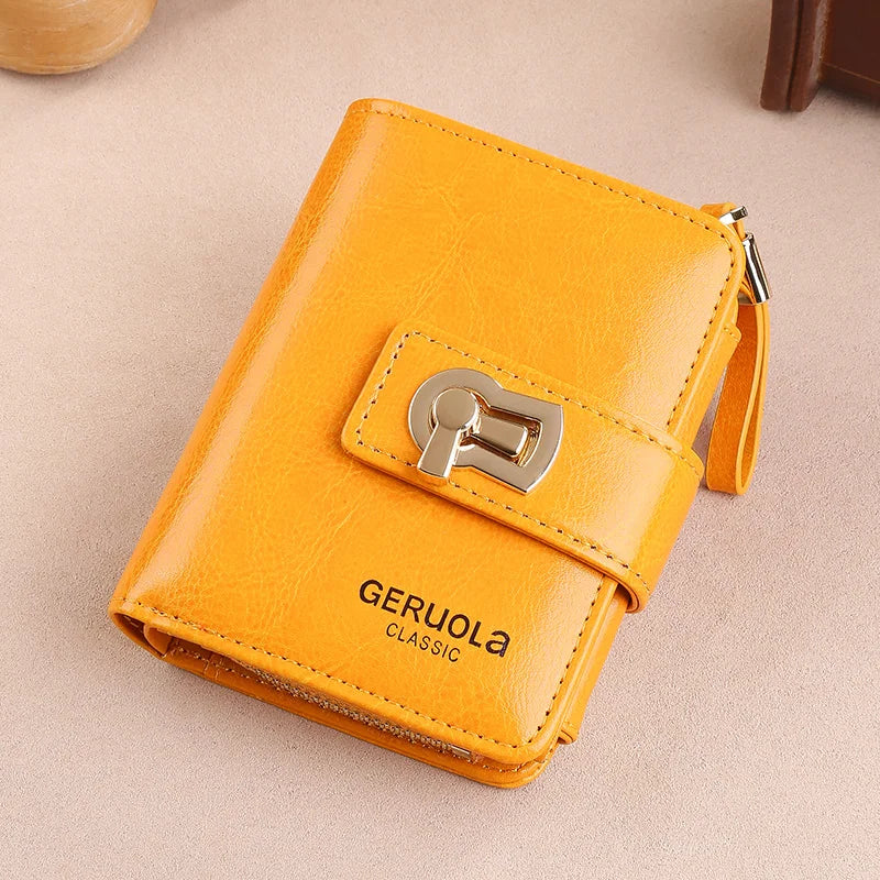 Wallet – Multiple Card Slots Large Capacity – Split Leather | KIMLUD