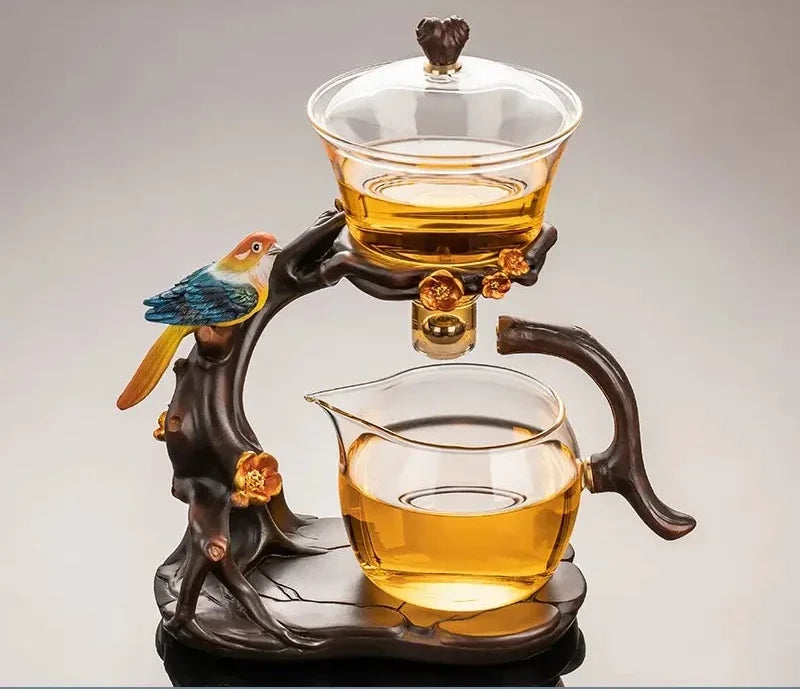 KIMLUD, 2024 New Glass Automatic Tea Set for Household Light Luxury High-end Teacup Magnetic Teapot Lazy Tea Maker, 1 set-05, KIMLUD APPAREL - Womens Clothes