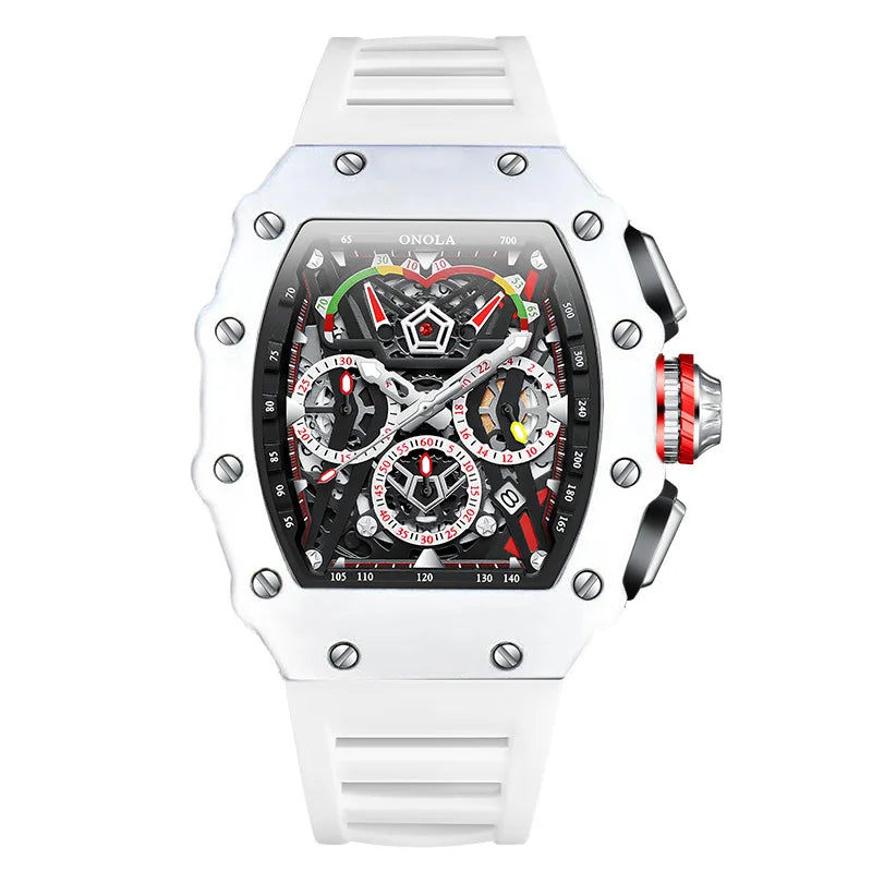 Sport Watch Quartz Chronograph Luminous — Black | KIMLUD