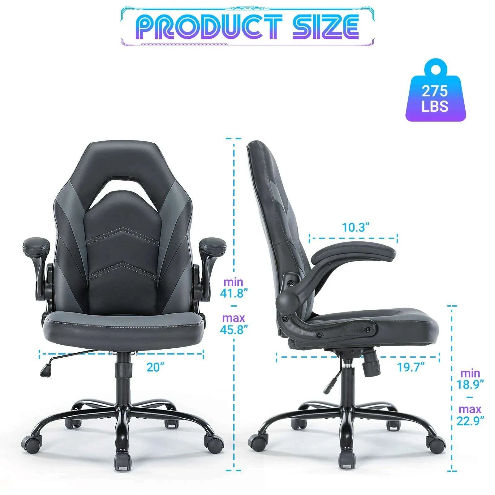 jhk-ergonomic-office-computer-home-gaming-desk-chair-adjustable-pu-leather-racing-chair-flip-up-armrest-for-christmas-furniturekimludkimlud-35573700