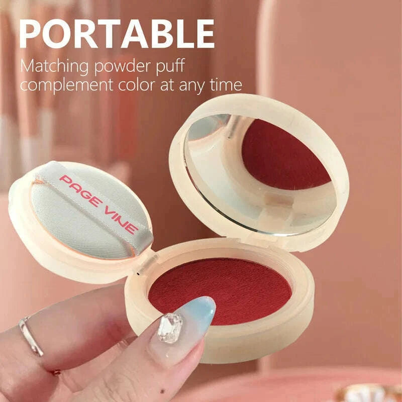 monochrome-cushion-blusher-with-refill-portable-matte-nude-rouge-natural-whitening-longlasting-waterpoof-blush-cream-makeup-kimlud-kimlud-33921323