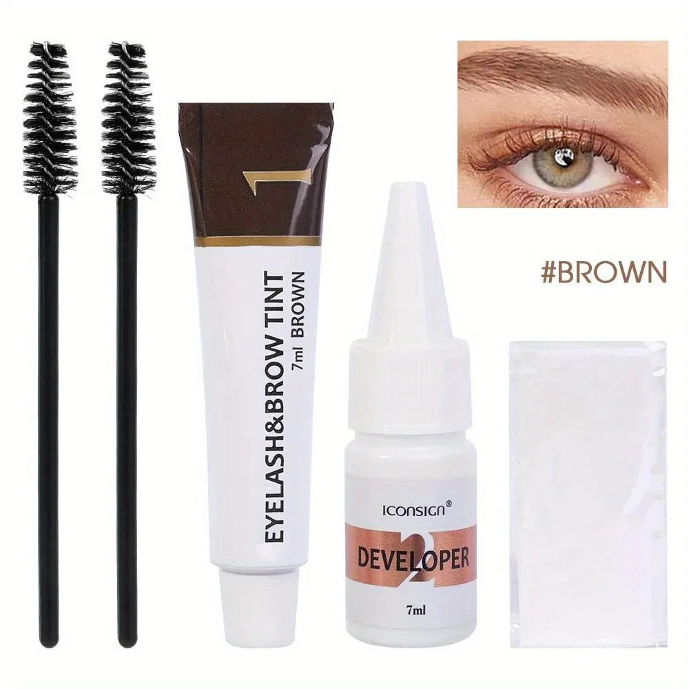 Eyelash And Eyebrow Tinting Kit – Two-In-One – Cream | KIMLUD