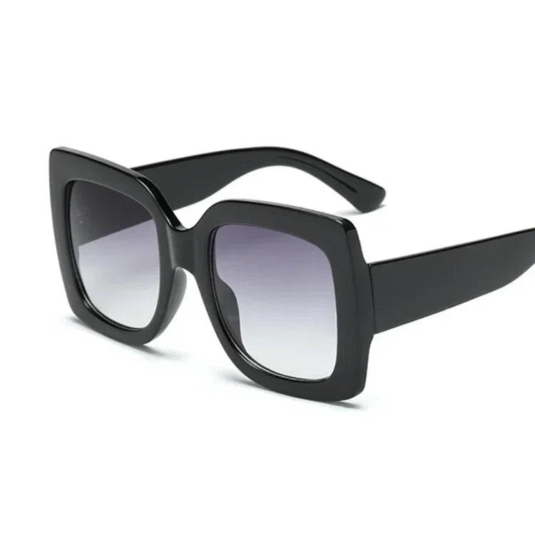 Oversized Glitter Plastic Sunglasses — Multicolor | KIMLUD