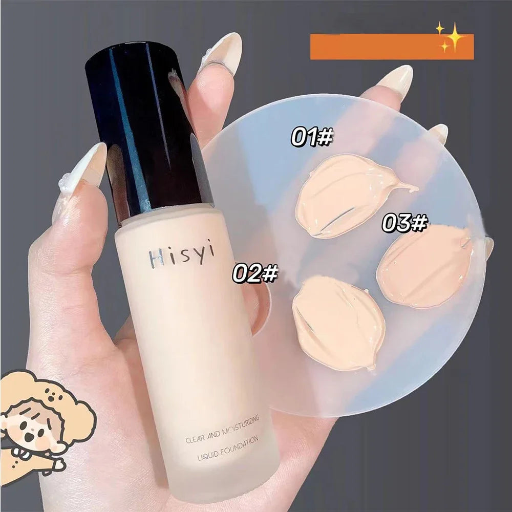 Liquid Foundation High Coverage Long-Wear — Ivory | KIMLUD