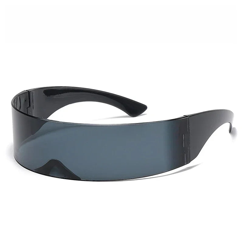Polycarbonate Cyberpunk Goggles Sunglasses — Black | KIMLUD